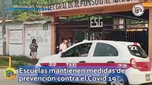 Escuelas mantienen medidas de prevención contra el Covid 19