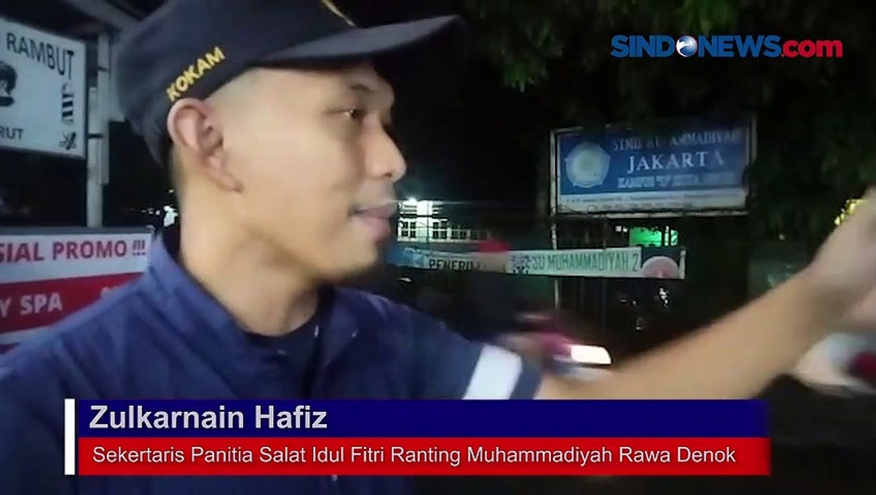 Gunakan Lapangan Sekolah, Muhammadiyah Rawa Denok Depok Gelar Salat Idul Fitri