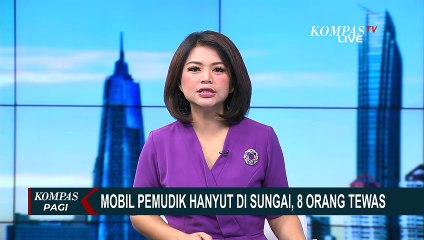 Mobil Pemudik Hanyut di Sungai Sipange Tapanuli Selatan, 8 Orang Tewas!