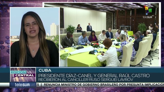Cuba: Pdte. Díaz- Canel y General de Ejército Raúl Castro sostuvieron encuentro con canciller ruso