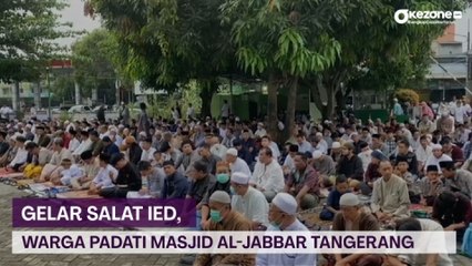 Download Video: Gelar Salat Ied, Warga Muhammadiyah Padati Masjid Al-Jabbar Tangerang