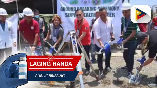 Groundbreaking ceremony ng super health center sa Brgy. San Vicente sa Umingan, Pangasinan, isinagawa