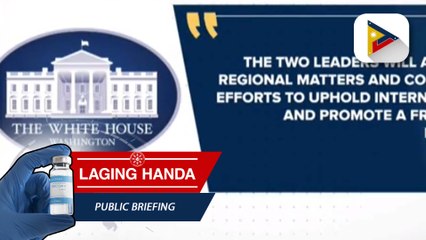 Kinumpirma ng White House ang nakatakdang bilateral meeting nina US Pres. Joe Biden at Pang. Ferdinand R. Marcos Jr.