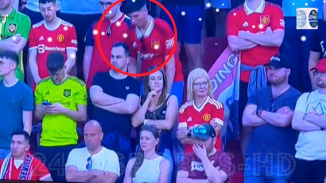 MANCHESTER UNITED fans have shared their concern after a fan took a fall in the Sevilla stadium. The United fans are in Spain for the club's Europa League quarter-final against Sevilla