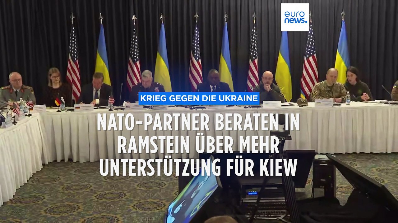 Konferenz in Ramstein: Beratungen über weitere Unterstützung der Ukraine