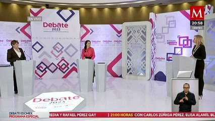 Termina primer debate de candidatas a la gubernatura del Estado de México