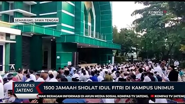 1500 Jamaah Salat Idul Fitri di Kampus Unimus