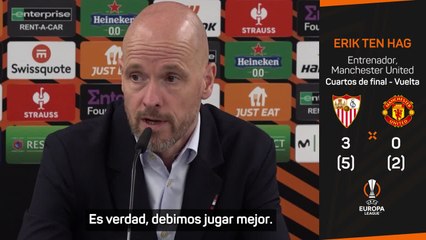 Más claro no puede ser: el recado de Ten Hag a sus jugadores tras el batacazo en Sevilla