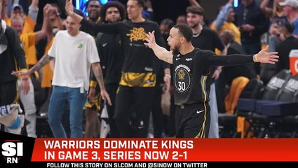Stephen Curry Leads Warriors Past Kings in Game 3