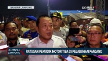 Ratusan Pemudik Motor Tiba di Pelabuhan Panjang Lampung