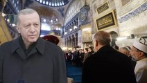 Cumhurbaşkanı Erdoğan, Ayasofya-i Kebir Cami-i Şerifi’nde bayram namazının ardından açıklamalarda bulundu