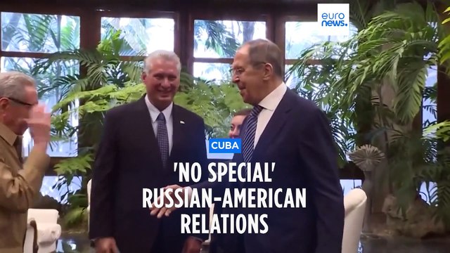 Russian foreign minister visits Cuba, condemns US sanctions