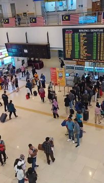 The long queues at Terminal Bersepadu Selatan (TBS) in Taman Tasek Selatan
