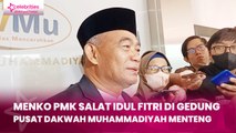 Menko PMK Salat Idul Fitri di Gedung Pusat Dakwah Muhammadiyah Menteng