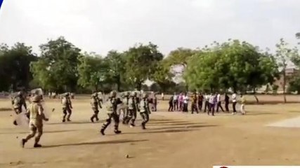 मैनपुरी: पुलिस लाइन में हुआ बलवा मॉक ड्रिल का किया अभ्यास, देखें वीडियो