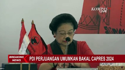 下载视频: BREAKING NEWS - Ketum PDIP Megawati Soekarnoputri Tunjuk Ganjar Pranowo Jadi Bacapres Pilpres 2024