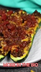 keto taco zucchini boats