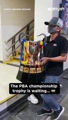 The PBA championship trophy is waiting... 
