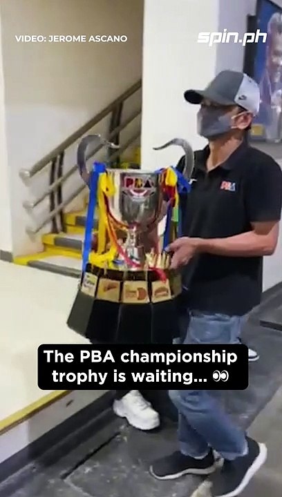 The PBA championship trophy is waiting... 