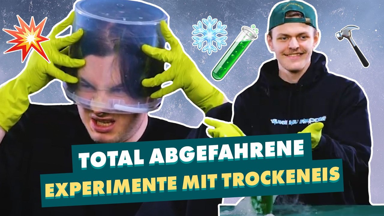 Total abgefahrene Experimente mit Trockeneis