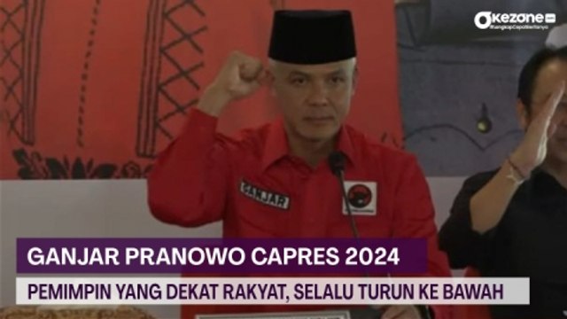 PDIP Tunjuk Ganjar Pranowo Capres 2024, Jokowi: Pemimpin yang Dekat Rakyat, Selalu Turun ke Bawah