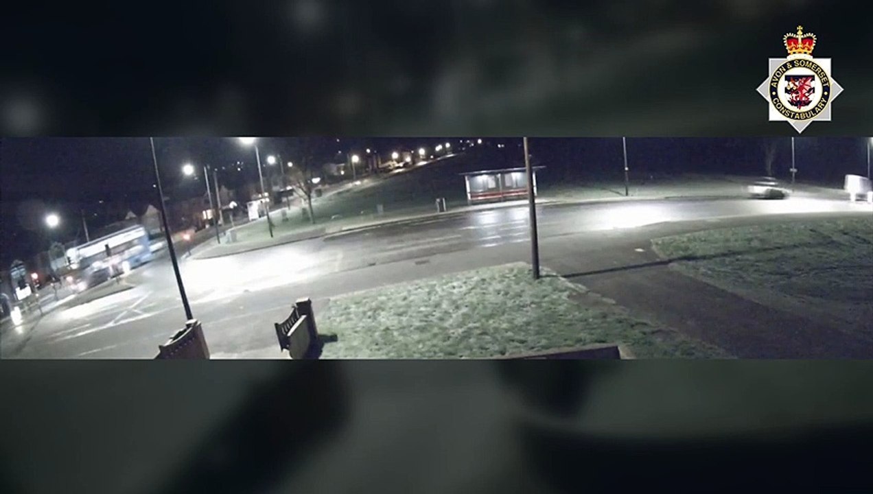 Dramatic video shows a man smash his car into a bus - sending it crashing into a house causing 300k worth of damage