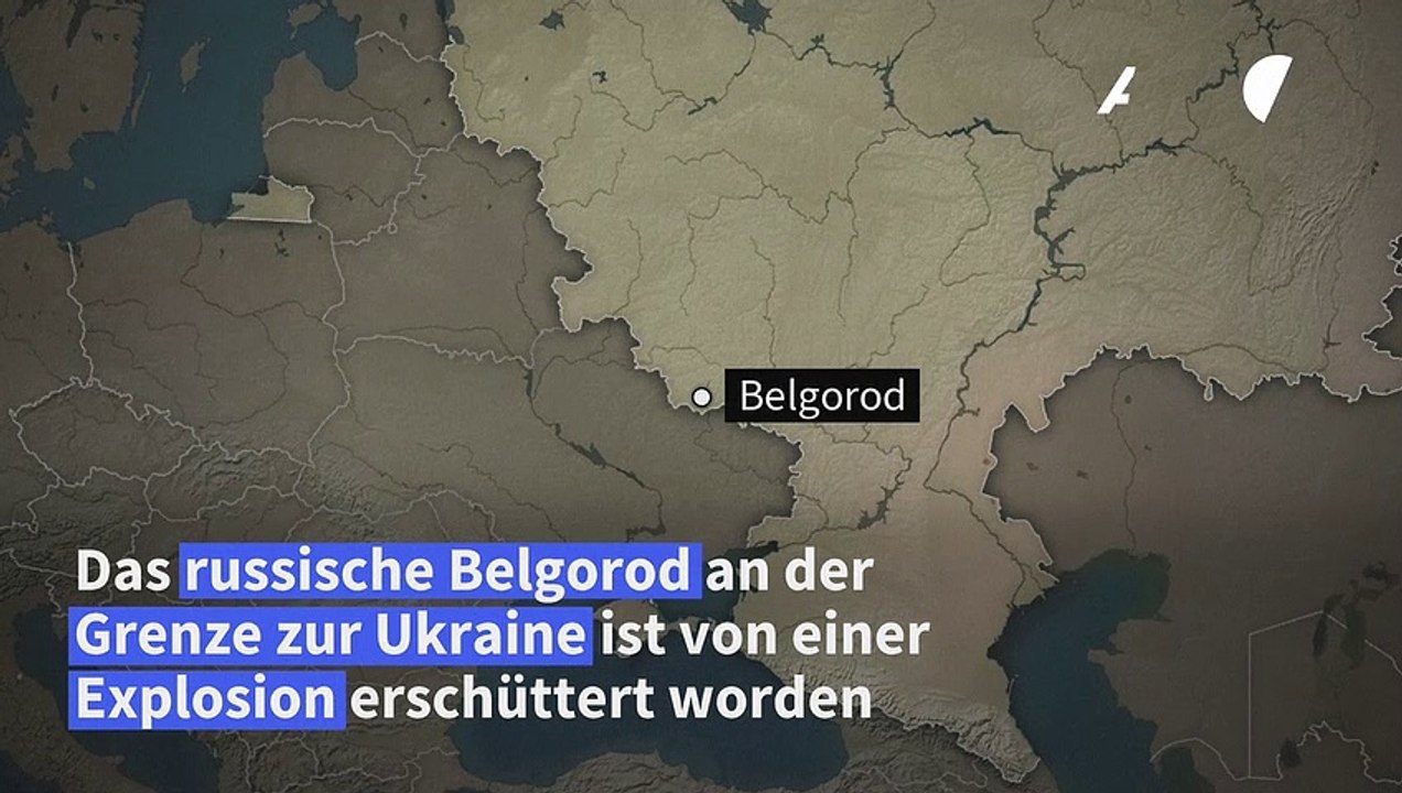 Explosion in belgorod: kampfjet verlor laut moskau munition über grenzstadt