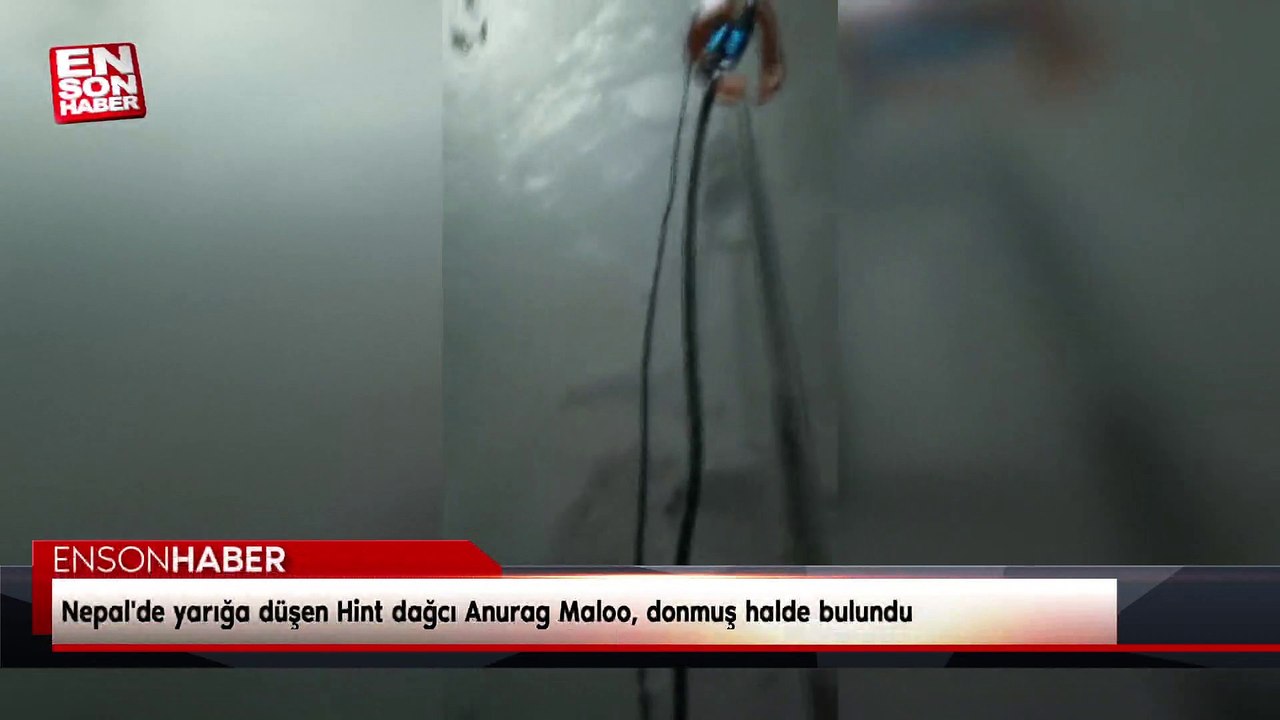 Nepal'de yarığa düşen Hint dağcı Anurag Maloo, donmuş halde bulundu