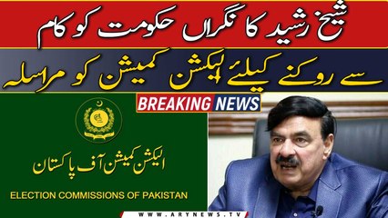 Sheikh Rasheed writes ECP to stop caretaker government from working