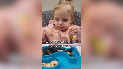 Mum feeds her two-year-old seafood to make sure she’s not a “fussy” eater