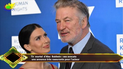 Tir mortel d'Alec Baldwin : ses avocats  une annonce très rassurante pour l'acteur