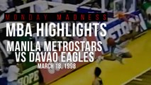 MBA Higlights - Manila vs Davao (3/18/1998) | Monday Madness