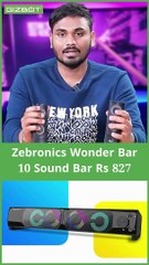 Zebronics Wonder Bar 10 Sound Bar Rs 827 #shorts #shortvideo