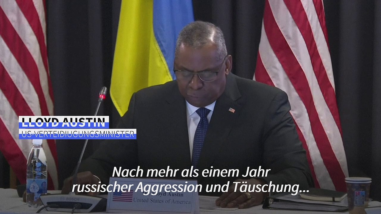 Austin bekräftigt in Ramstein Unterstützung für die Ukraine
