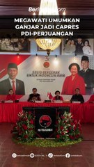 SAH!! Megawati resmi mengumumkan capres PDIP hari ini di Batu Tulis. Ganjar Pranowo resmi pun akhirnya resmi diusung PDIP sebagai capres PDIP.