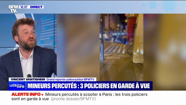 Mineurs percutés à scooter à Paris: trois policiers placés en garde à vue