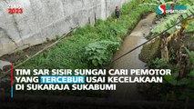 Tim SAR Sisir Sungai Cari Pemotor yang Tercebur Usai Kecelakaan di Sukaraja Sukabumi
