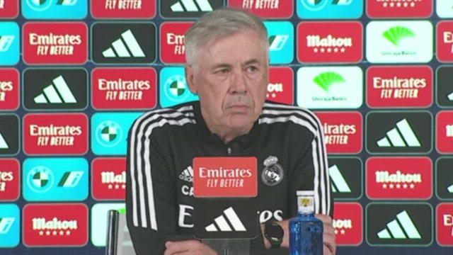 El gesto y la respuesta de Ancelotti cuando le preguntan por el nuevo Manchester City: se le escapa hasta una risa