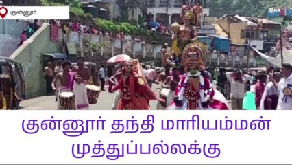 நீலகிரி: தந்தி மாரியம்மன் கோயில் முத்துப் பல்லக்குதிருவிழா கோலாகலம்