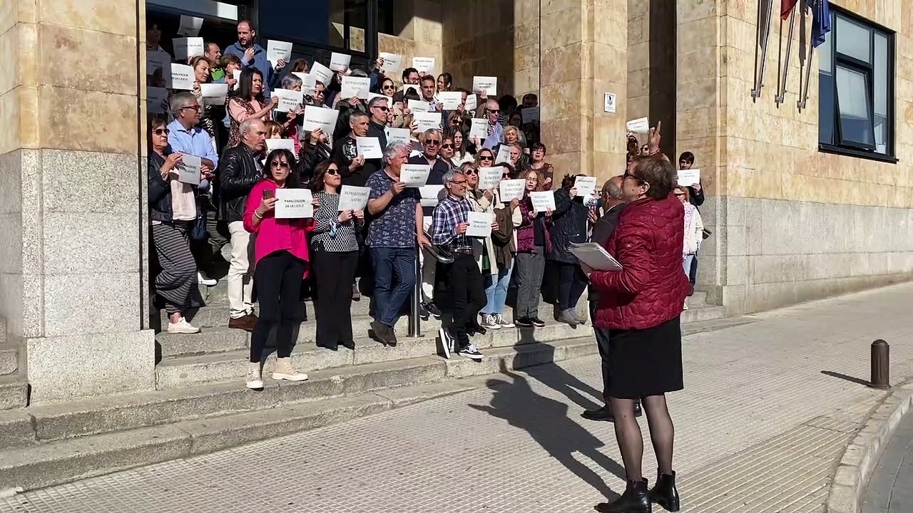 Protesta de los funcionarios de Justicia