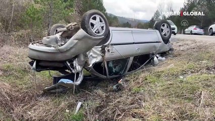 Kastamonu'dan acı haber: Otomobil devrildi, 1 çocuk öldü, 4 kişi yaralandı