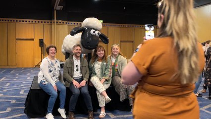 St Oswald’s Hospice sponsors race to pick their design for the Shaun the Sheep trail