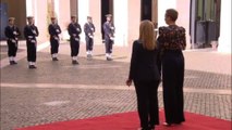 La premier danese Frederiksen ricevuta a Palazzo Chigi da Meloni