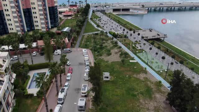 Bayramda tatilcilerin gözdesi karavanlar oldu