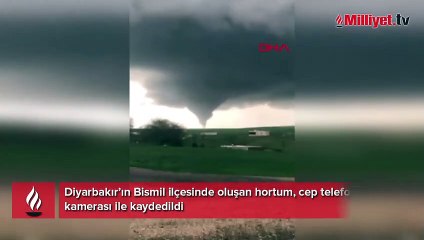 Diyarbakır'da oluşan hortum kamerada