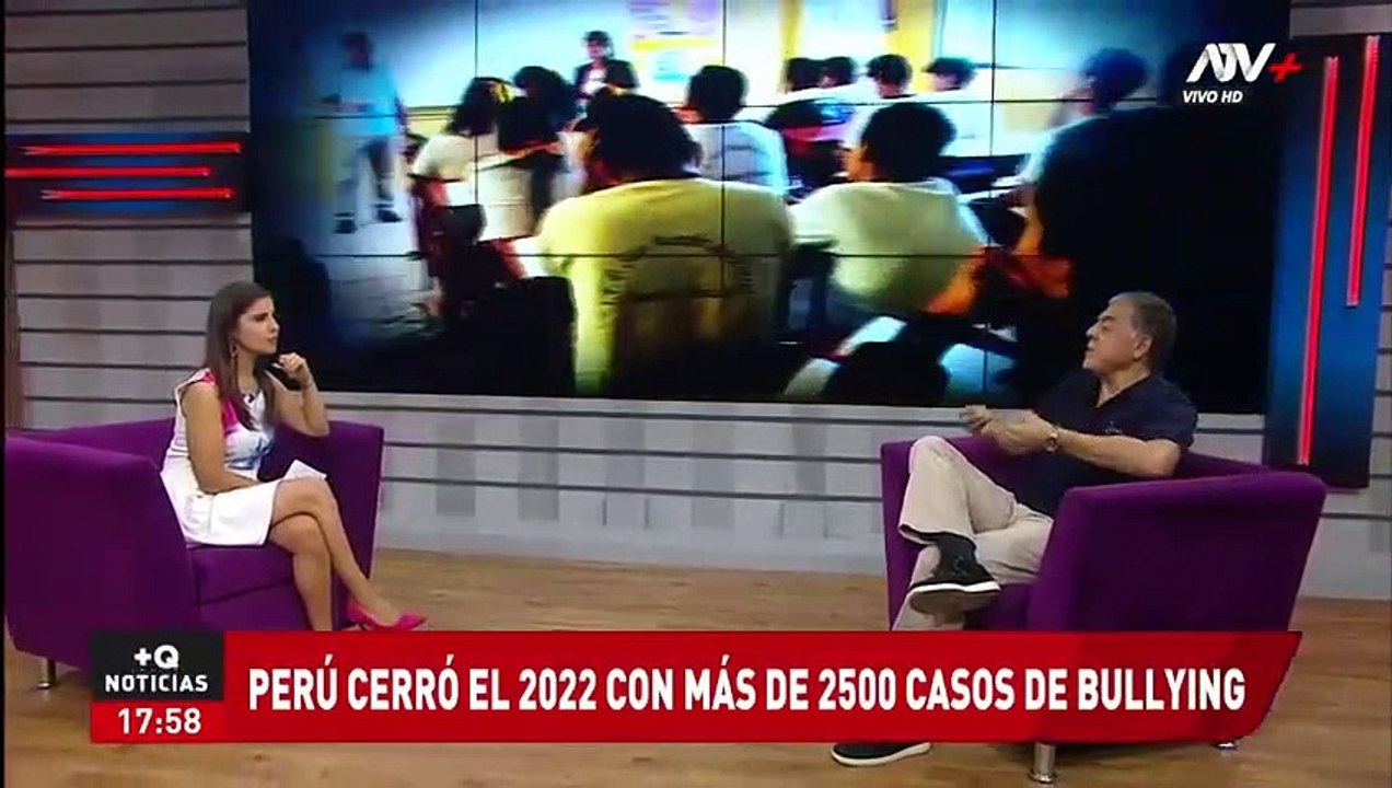 Cinthia Garreta en ATV+ noticias:"bullying en los colegios y como solucionarlos" - viernes 21 abril 2023