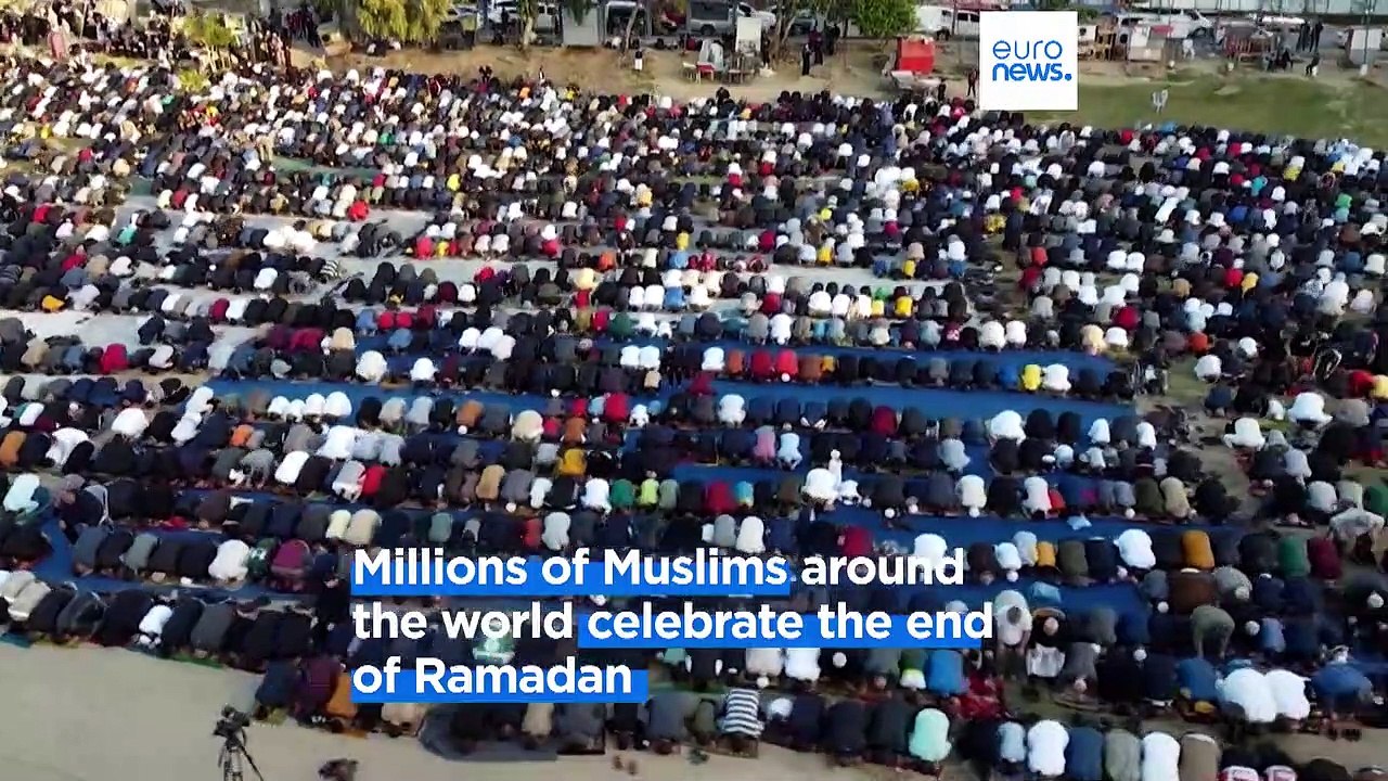 Around the world, Muslims celebrate Eid al-Fitr as Ramadan ends - video ...