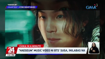 "Haegeum" music video ni BTS' Suga, inilabas na | 24 Oras