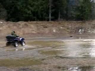 Quad Water Play & Puddle Battle in Salmo, BC 🚜