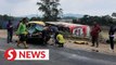 Husband and wife die in car-bus collision in Kuala Nerus, ten injured including couple’s son